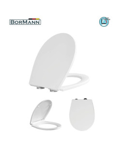 BORMANN BTW1040 Κάλυμμα Λεκάνης Libra Soft Close 2268gr, Duroplast 435x350mm