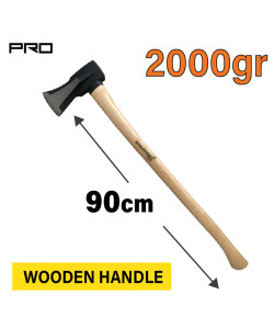 NAKAYAMA PRO SSF560 Τσεκούρι Σχισίματος Με Ξύλινη Λαβή 2Kg 90cm