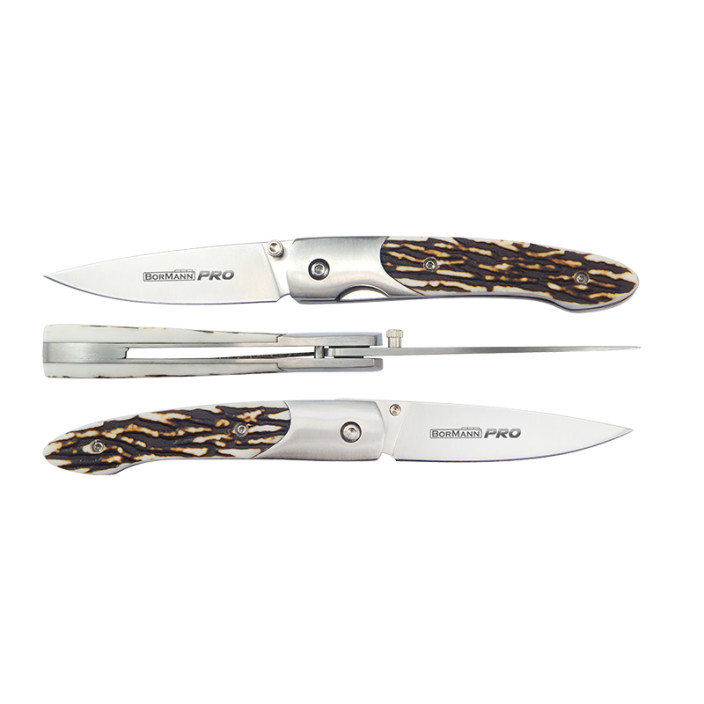 BORMANN Pro BHT7597 Σουγιάς Ανοξείδωτος με Λαβή-Εφέ Κέρατο Ελαφιού 180mm